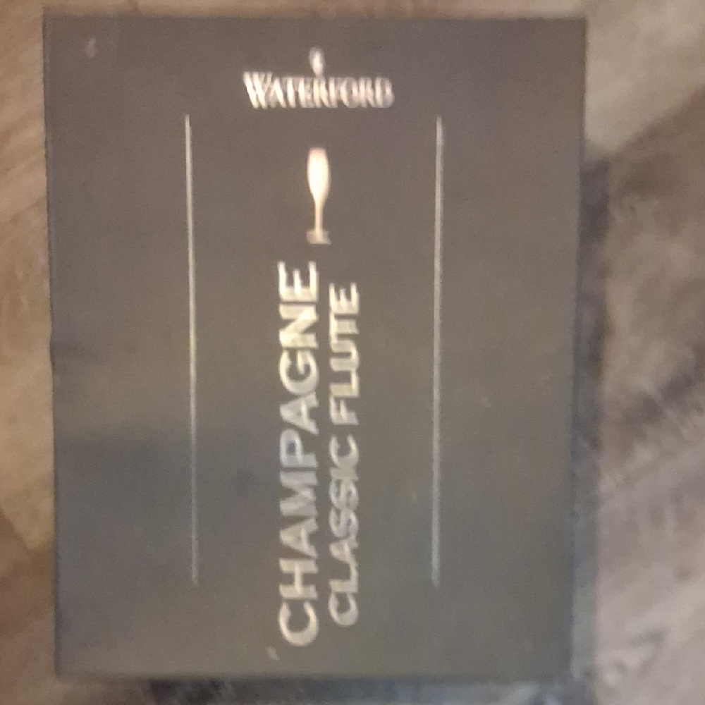 Waterford Black and Gold Champagne Flute Box